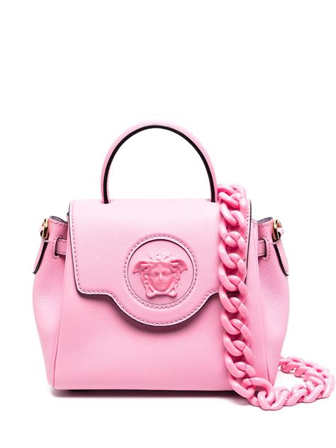 versace medusa pink handbag|Versace Medusa shoulder bag.